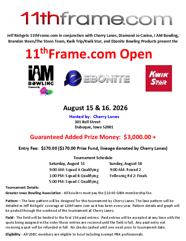 2026 GIBA 11thFrame.com Open